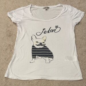 Banana Republic Women’s J’adore Frenchie Graphic Tee